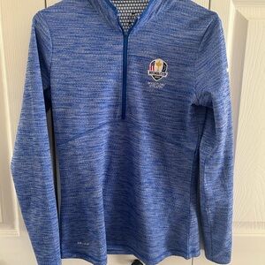 Nike Golf Blue and White Dri-FIT Shirt